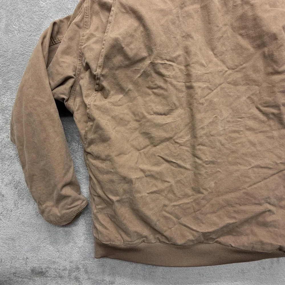 Schmidt Workwear Jacket Mens XLT‎ Brown Bomber Lined Insulated Pockets Canvas